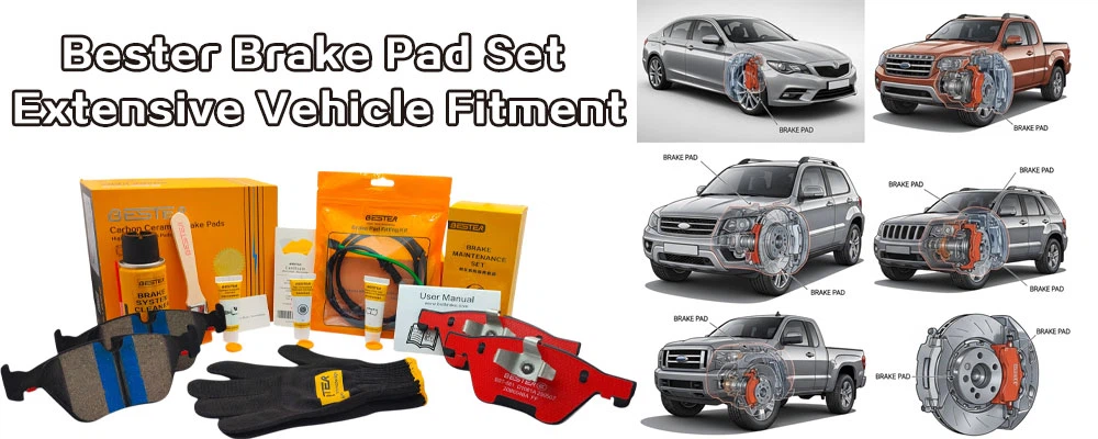 Bester-Brake-Pad-Set---Extensive-Vehicle-Fitment Bester-Brake-Pad-Set---Extensive-Vehicle-Fitment