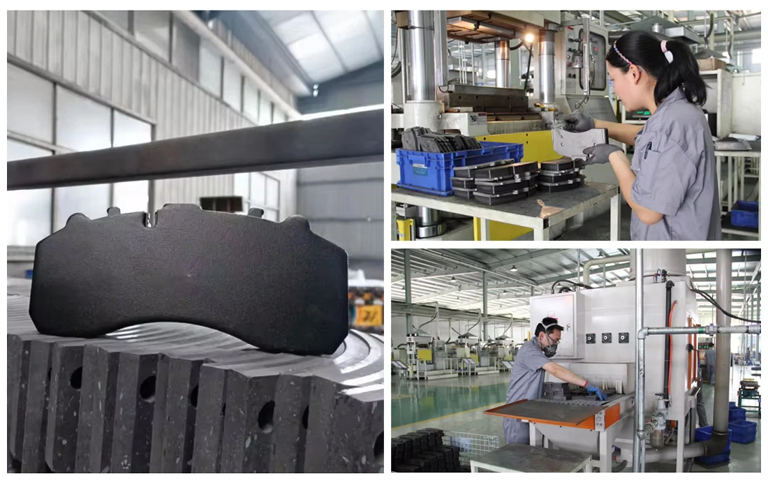Truck brake pad manufacturing 1 Truck brake pad manufacturing 1